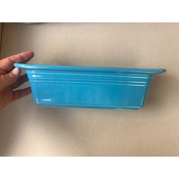 NWT Retired Peacock Blue Fiesta Homer Laughlin HLC Loaf SEE DESCRIPTION - Picture 4 of 10